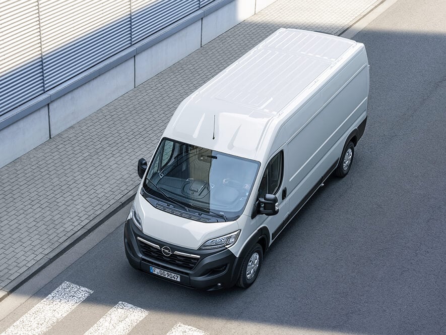 Opel Movano, зовнішній вигляд, вигляд згори